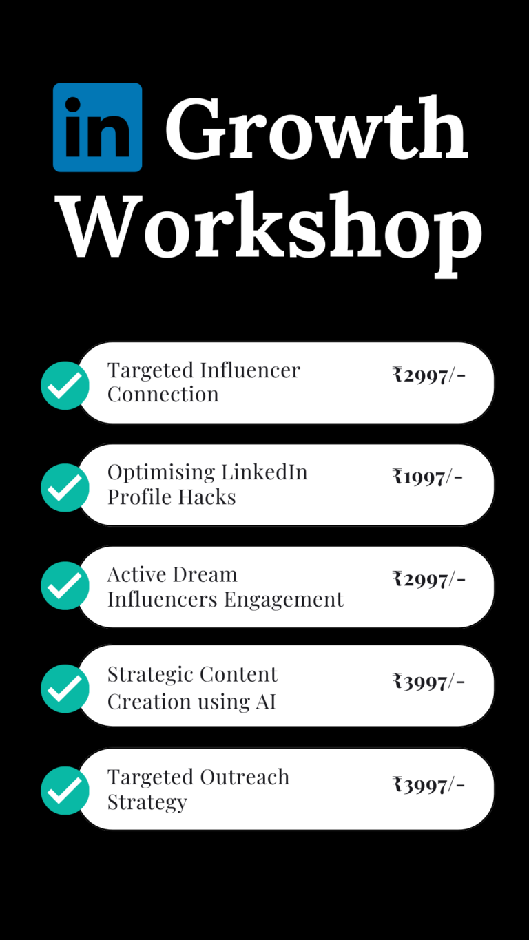 3 HOUR LINKEDIN WORKSHOP – Sachinbrao